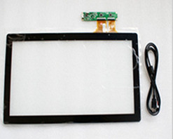 Διεπαφή συνήθειας USB προβαλλόμενη χωρητική επιτροπή οθονών επαφής 19 ίντσας γυαλί για το περίπτερο